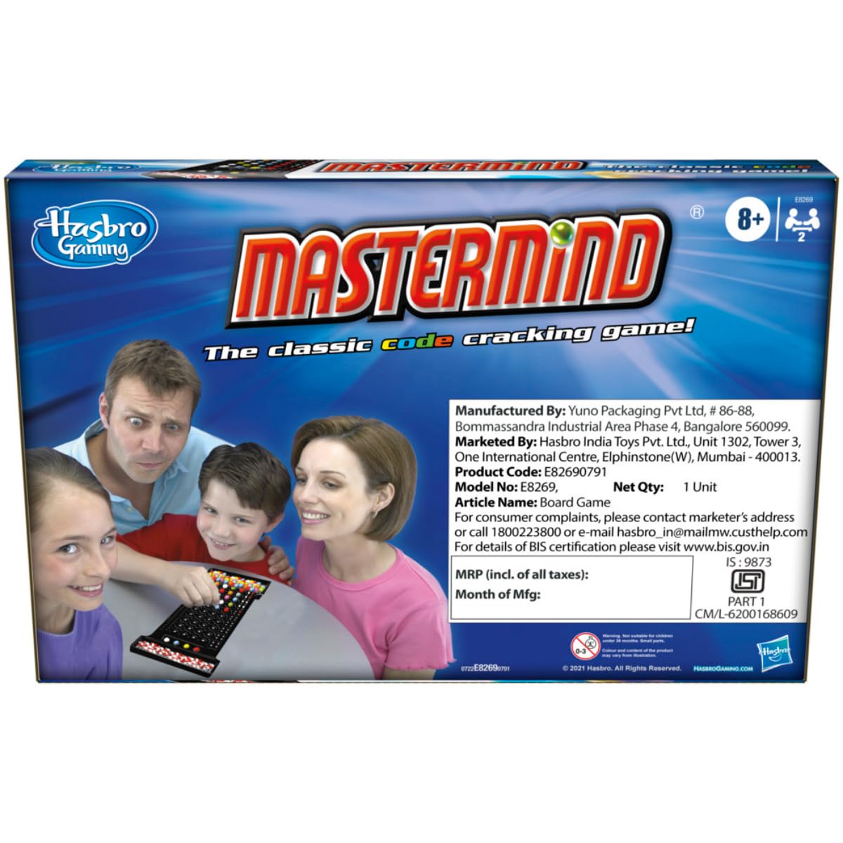 Hasbro Mastermind The Classic Code Cracking Game Games for Kids Age 8Y+