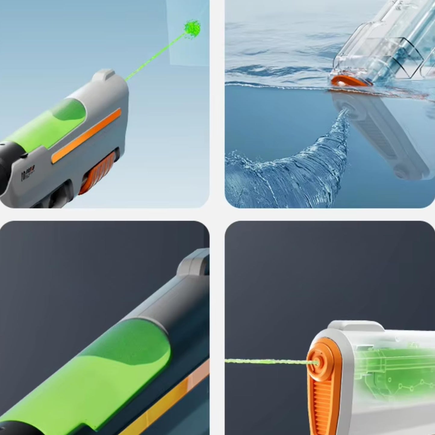 Electric Automatic Water Gun with Glow Effect