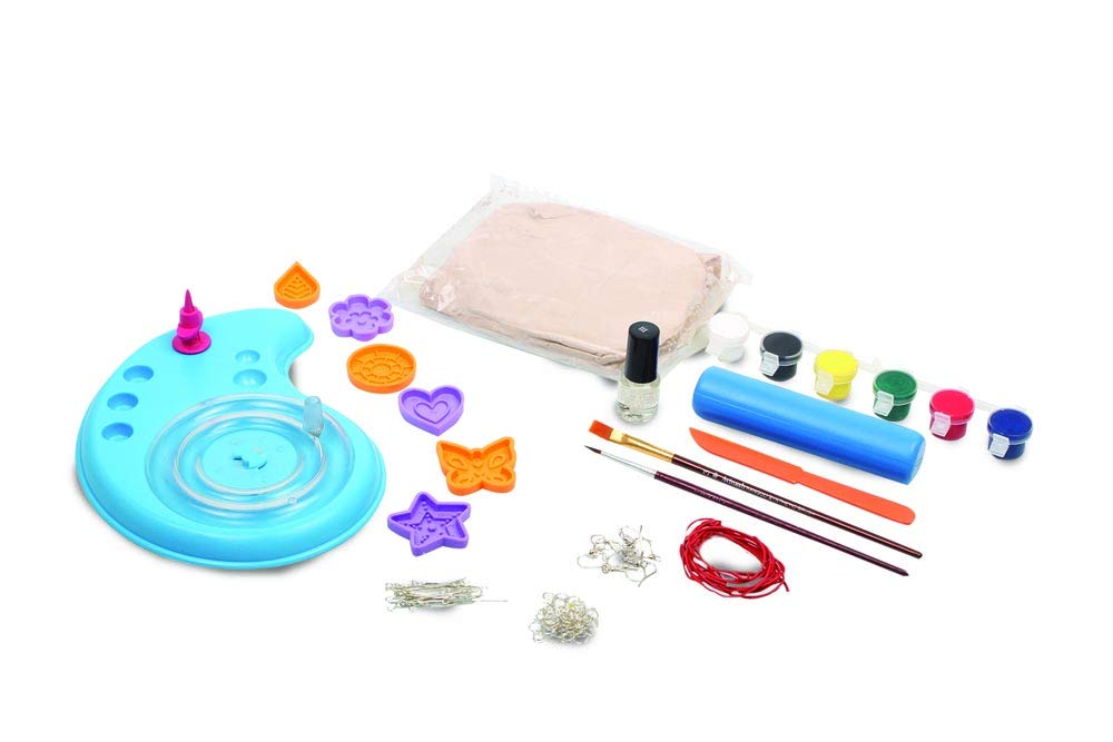 Handycrafts - Terracota Bead Jewellery, Jewellery Making Kit, for The Young accesory Designer, 6 Years +, DIY Terracota Beads