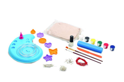 Handycrafts - Terracota Bead Jewellery, Jewellery Making Kit, for The Young accesory Designer, 6 Years +, DIY Terracota Beads