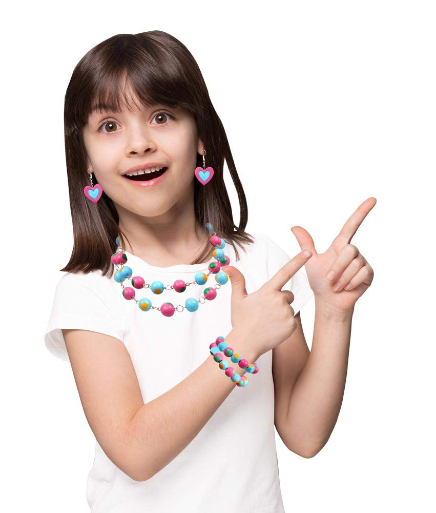 Handycrafts - Terracota Bead Jewellery, Jewellery Making Kit, for The Young accesory Designer, 6 Years +, DIY Terracota Beads