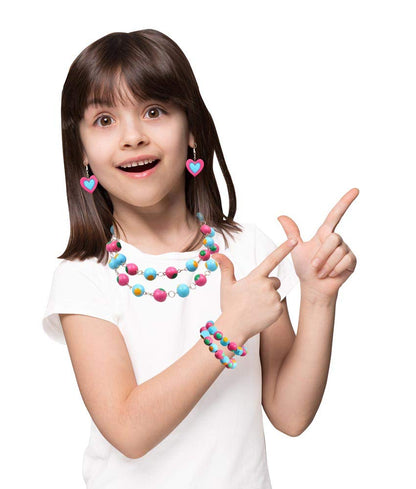 Handycrafts - Terracota Bead Jewellery, Jewellery Making Kit, for The Young accesory Designer, 6 Years +, DIY Terracota Beads