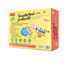 Handycrafts - Terracota Bead Jewellery, Jewellery Making Kit, for The Young accesory Designer, 6 Years +, DIY Terracota Beads