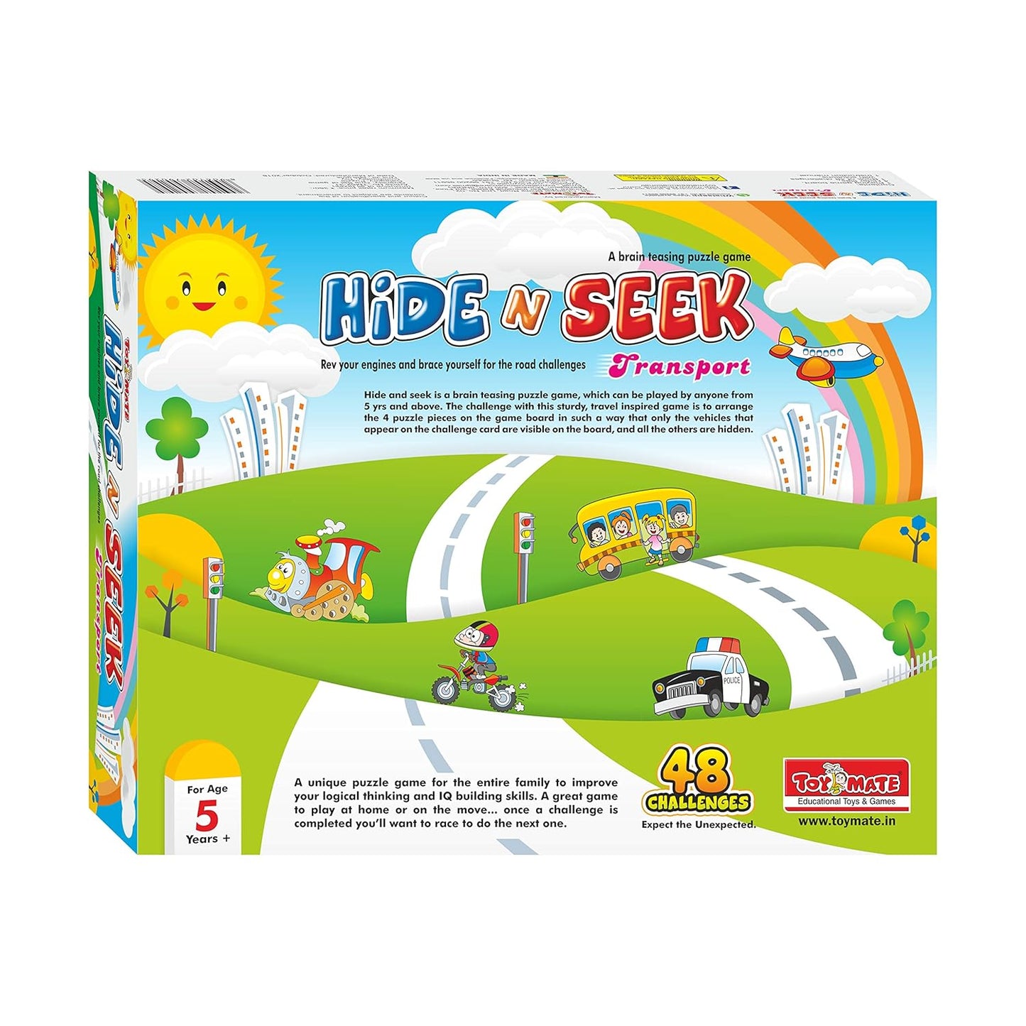 toymate Hide & Seek Transport-Fun Brain Teasing Award Winning Game For 8 Years & Abovefor Adult|Pack of 5
