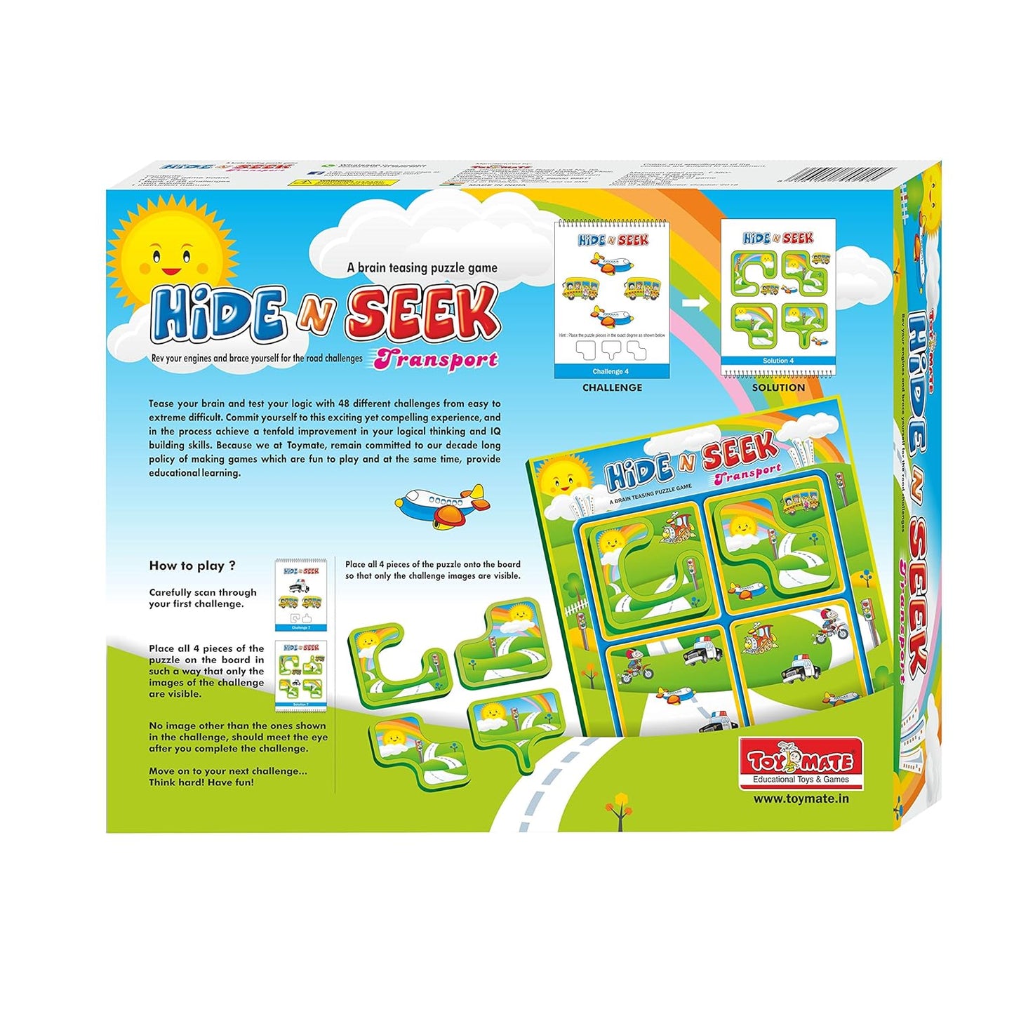 toymate Hide & Seek Transport-Fun Brain Teasing Award Winning Game For 8 Years & Abovefor Adult|Pack of 5