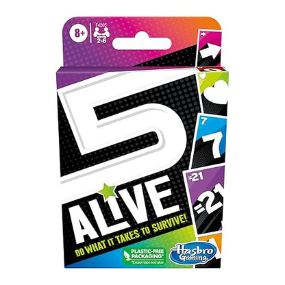 Hasbro Gaming 5 Alive Card Game, Fast-Paced Kids Game, Easy to Learn, Fun Family Game