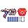 Nerf Marvel Captain America Dart Blaster, 10 Nerf Elite Darts, 8Y+
