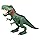 Mighty Megasaur CHOMPING and Walking T REX Green