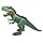 Mighty Megasaur CHOMPING and Walking T REX Green