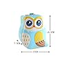 WISHKEY Cute & Colorful Owl Shaped Metal Piggy Bank with Secure Lock & Keys for Kids, Attractive Bird Themed Money Saving Storage, Coin Collection Box for Girls, Children (Pack of 1, Multicolor)