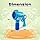 Rowan Bubble Blaster with Solution Bottle, Blue, 3Y+