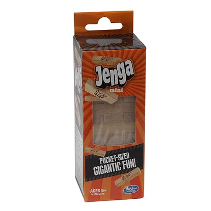 Hasbro Jenga Mini Blocks Stacking Tower Game for Kids 6Y+, Multicolour