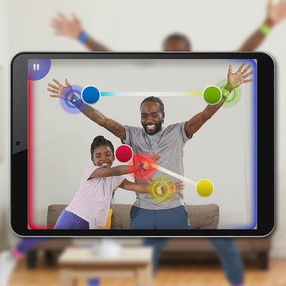 Hasbro Gaming Twister Air Game, AR App Play Game with Wrist and Ankle Bands, 8Y+