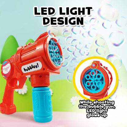Rowan Bubble Blaster with Solution Bottle, Orange, 3Y+