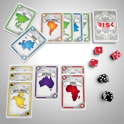 Hasbro Gaming Risk Strike Cards and Dice, 2-5 Players Game, 10Y+