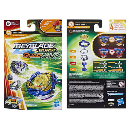 Beyblade Burst Quaddrive Vanish Fafnir F7 Spinning Top Starter Pack, 8Yrs+