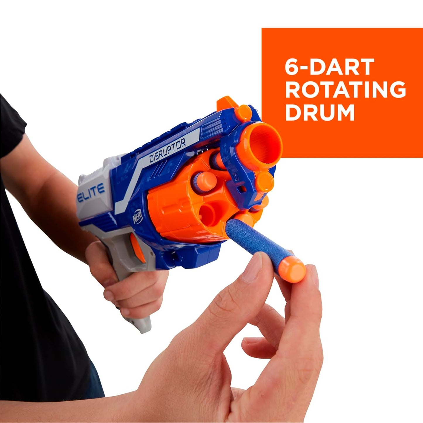 Nerf Disruptor Elite Blaster Toy for Kids 8Y+, Multicolour