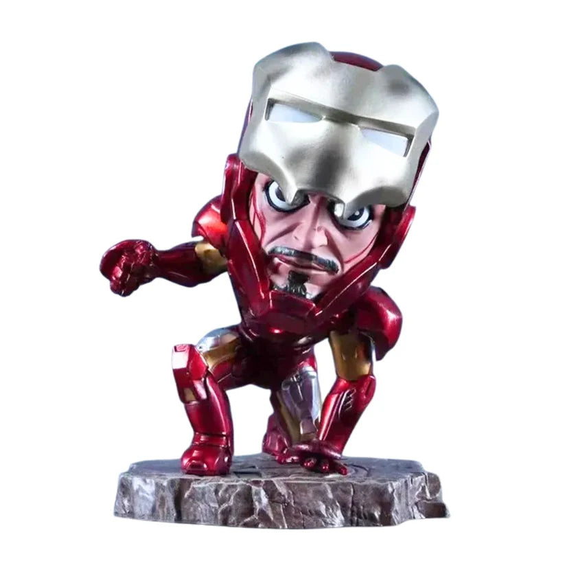 5.1 Inch Kneeling Iron Man Action Figure 13cm PVC Statue Model Toy