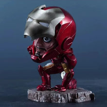 Iron Man Kneeling Chibi Figure - 13cm PVC Statue