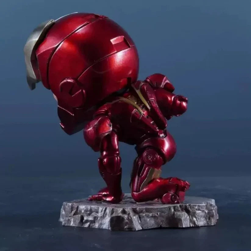 5.1 Inch Kneeling Iron Man Action Figure 13cm PVC Statue Model Toy