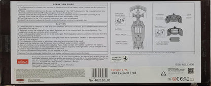 JAMARA Ferrari F1-75 1:18 2.4GHz 2.4GHz Multiplayer Officially Licensed Faithful Original Painting RC Car Red