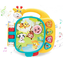 Baby Electronic Music Book Toy Animal Sounds, Cheerful Music & Lights