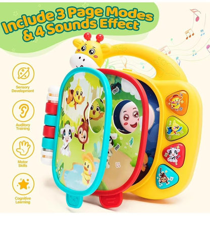Musical Giraffe for Baby and Kid – Light-Up Keyboard with Ocean Theme, Animal Sounds and Educational Songs | Interactive Learning Toy for Infants & Toddlers (Color May Vary)