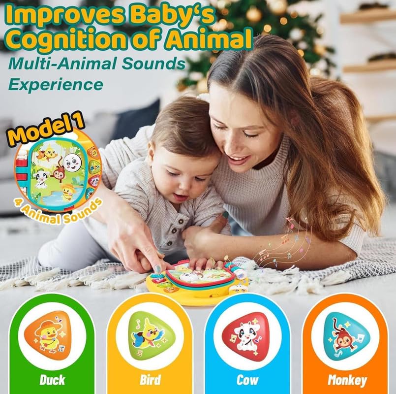 Musical Giraffe for Baby and Kid – Light-Up Keyboard with Ocean Theme, Animal Sounds and Educational Songs | Interactive Learning Toy for Infants & Toddlers (Color May Vary)