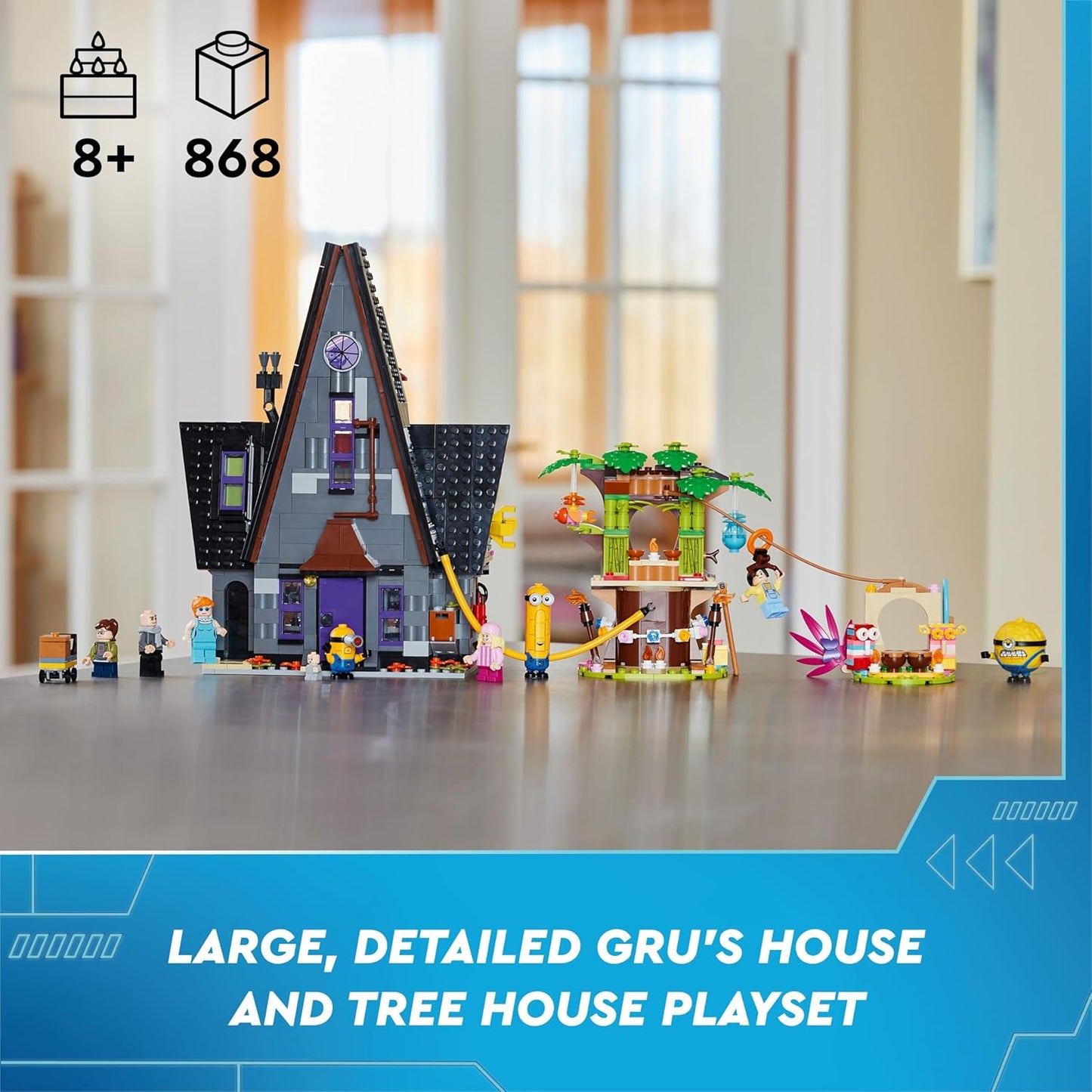 LEGO Despicable Me 4 Minions and Gru's Family Mansion 75583 Building Blocks Toys for 8+ Gift for Boys and Girls