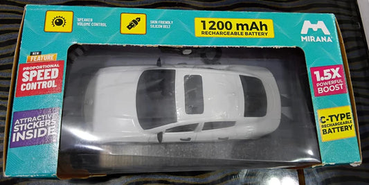 MIRANA WATCH CONTROL TRACER RC CAR HAND & APP CONTROL WITH BLUETOOTH SPEAKER C-TYPE CHARGING HIGH SPEED RACING ( WHITE )