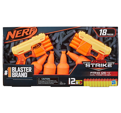 NERF Alpha Strike Fang QS-4 Dual Targeting Set -- 18-Piece Multicolor, 8Y+