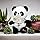 Teddy Panda Soft Toy, Olive Green Scarf, Very Cute Look, Best for Gifting, Plush Toy, 50cm, Amazing Softness, a Perfect Panda for Girls by Teddyera