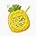 Pineapple Magnetic Drawing Pad with Stylus Pen Metal Bals | Erasable Doodle Writing Toys Board Early Educational-Montessori Toy