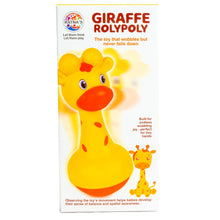 RATNA'S Giraffe Roly Poly Push and Wobble Sound Toy for Kids 8+ Months, Bright Colours