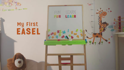 Giggles My First 4 in 1 Wooden Art Easel