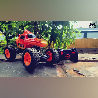 Mirana Spiker 2WD RC Car for Kids | High-Speed ATV Remote & App-Controlled Rock Crawler | USB Rechargeable Offroad Monster Truck with Bluetooth Speakers & RGB Lights | Gift for Boys & Girls