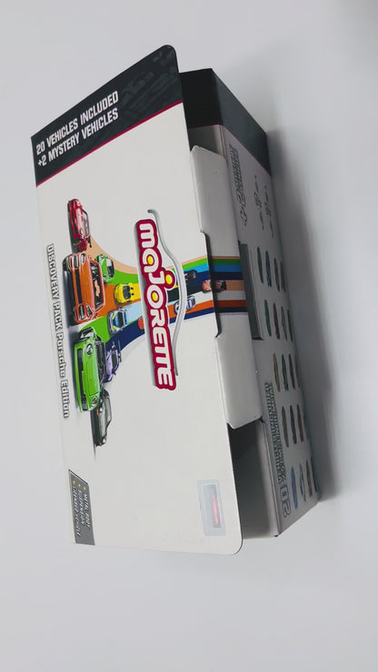 Majorette Discovery Pack Porsche Edition – 20 Die-Cast Cars + 2 Mystery Vehicles