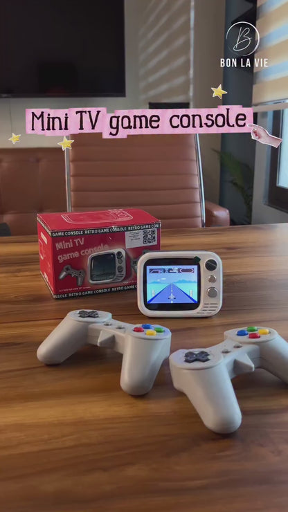 Mini TV Retro Game Console with Built-in Games and 2 Wired Controllers