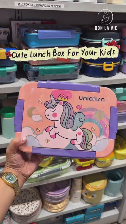 Stainless Steel Lunch Box Mix Character -750ml
