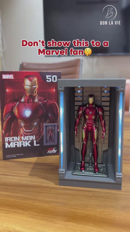 Marvel Iron Man Mark L ZD Toys 4-Inch Action Figure with Hall of Armor Display