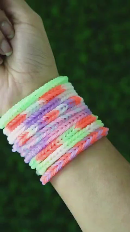 Imagimake Rainbow Loom 450 Bands, Glow in the Dark