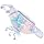 CALLARON Girl's Fashionable Sequin Chest Bag Mermaid Boys and Girls Fanny Pack Adorable Cartoon Design Sparkling Accents for Outings