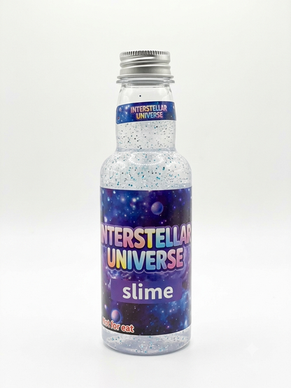 Interstellar Universe Galaxy Glitter Slime Bottle