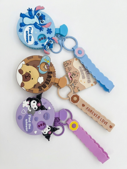Cute Cartoon Keychain -Find The Answer