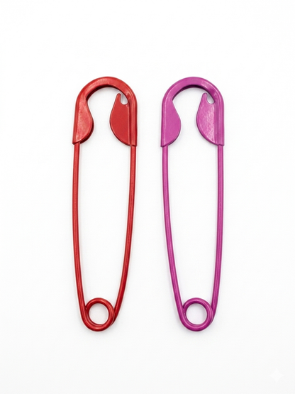 Oversized Colorful Safety Pin Hair Clip