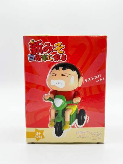 Crayon Shinchan Pull Back Tricycle Cycling Action Figure Toy