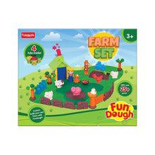 Fundough Funskool Farm House, Play Set for Kid, 4 Colorful Tubs of 50g Each (250g Total), Learning, Fun & Engaging Activity, Multicolour, Gift Set for Kids, Age 3+ Years
