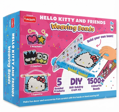 Hello Kitty and Friends Weaving Beads Kit – DIY Loom Set