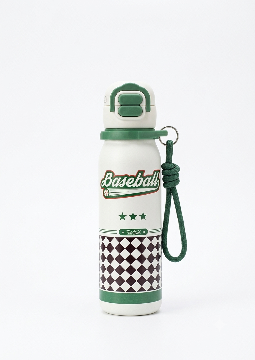 Sport Insulated Bottle Flip Straw, Leakproof 560ml