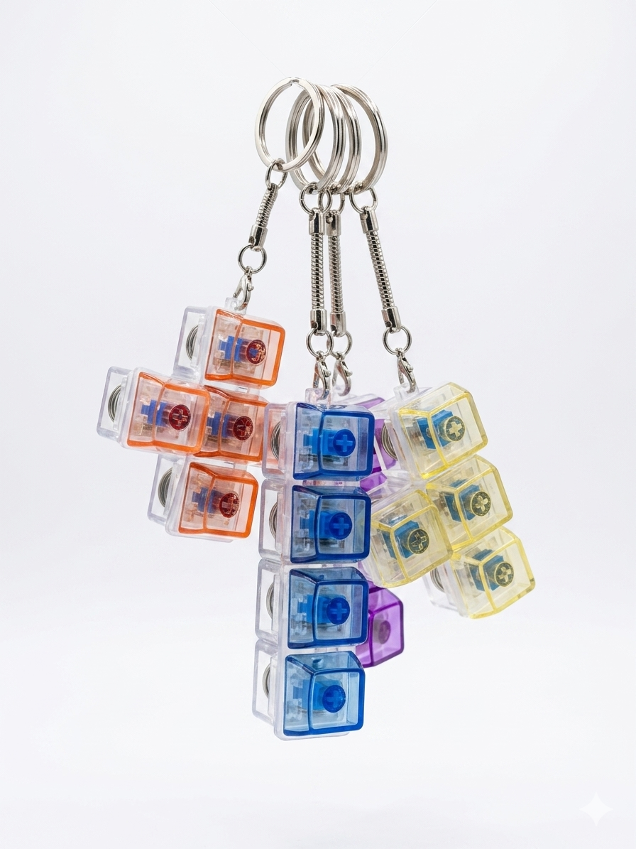 LED Keyboard Switch Keychain